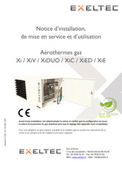 exeltec XiE 15 Notice D'installation, De Mise En Service Et D'utilisation