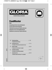 Gloria FoodMaster F12 Mode D'emploi