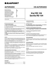 Blaupunkt Kiel RD 104 Instructions De Montage