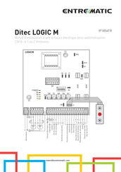 entrematic Ditec LOGIC M Notice D'installation