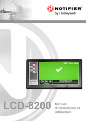 Honeywell Notifier LCD-8200 Manuel D'installation Et Utilisation
