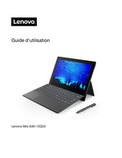 Lenovo Miix 630-12Q35 Guide D'utilisation