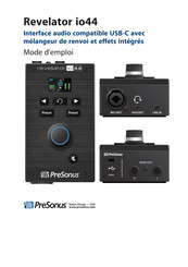 PRESONUS Revelator io44 Mode D'emploi