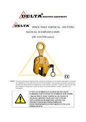 Delta DC.0.015TH Série Manuel D'exploitation