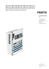 Festo EduTrainer 8071411 Instructions De Service