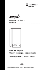 E.L.M. Leblanc Megalia C GLA24-1H Notice D'emploi
