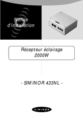 SIMINOR 433NL Notice D'installation