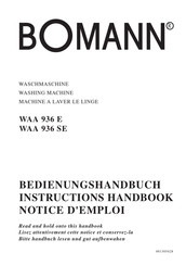 BOMANN WAA 936 SE Notice D'emploi