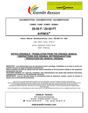 Kremlin Rexson AIRMIX 20-50 FT Notice
