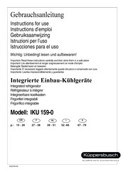 Kuppersbusch IKU 159-0 Instructions D'emploi