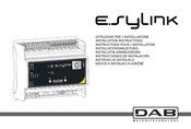 DAB e.sylink Instructions Pour L'installation