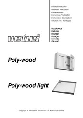 Vetus Poly-wood Instructions D'installation