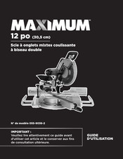 Maximum 055-9036-2 Guide D'utilisation