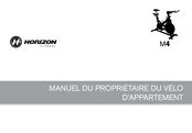 Horizon Fitness M4 Manuel Du Propriétaire