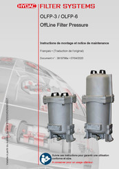 HYDAC FILTER SYSTEMS OLFP-1 Instructions De Montage Et Notice De Maintenance