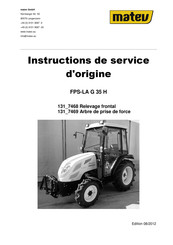 matev FPS-LA G 35 H Traduction Des Instructions De Service D'origine