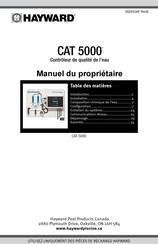 Hayward CAT 5000 Manuel Du Propriétaire