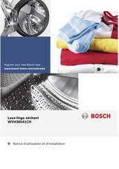 Bosch WVH30541CH Notice D'utilisation Et D'installation