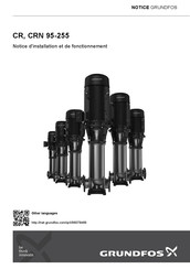 Grundfos CR 95-255 Notice D'installation Et De Fonctionnement