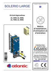 Atlantic AL 5000 Notice D'installation, D'utilisation Et D'entretien