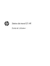 HP Z1 Guide De L'utilisateur