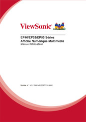 ViewSonic EP46 Série Manuel Utilisateur