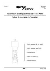 Spirax Sarco AEL5 Série Notice De Montage Et D'entretien