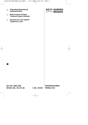 DO IT+GARDEN MIGROS 34.141.23 Mode D'emploi