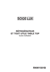 SOGELUX RNW1501B Guide D'utilisation