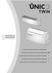 Olimpia splendid UNICO TWIN Instructions Pour L'installation, L'emploi Et L'entretien
