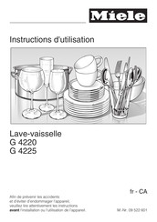 Miele G 4225 Instructions D'utilisation