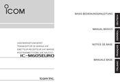 Icom IC-M605EURO Notice De Base