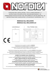 LA NORDICA MODULO ALL INCLUSIVE Instructions Pour L'installation, L'utilisation Et L'entretien