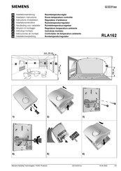 Siemens RLA162 Instructions D'installation