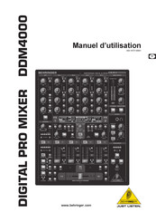 Behringer DDM4000 Manuel D'utilisation