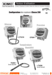 Kimo Instruments CTV210 Notice D'utilisation