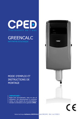 CPED GREENCALC Mode D'emploi Et Instructions De Montage