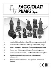 Faggiolati Pumps M471 Mode D'emploi Et D'installation