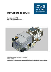 CVS RPO 300 Instructions De Service