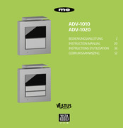 Vistadoor m-e ADV-1020 Instructions D'utilisation