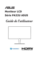 Asus PA32U Série Guide De L'utilisateur