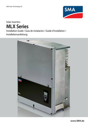 SMA MLX 60 Guide D'installation