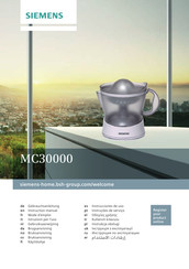 Siemens MC30000 Mode D'emploi