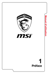 MSI Gaming G Vortex G65 6QD Manuel D'utilisation