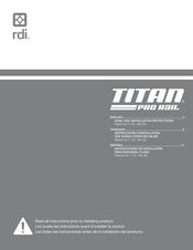 RDI TITAN PRO RAIL Instructions D'installation