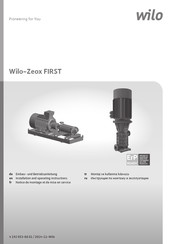 Wilo Wilo-Zeox FIRST Notice De Montage Et De Mise En Service