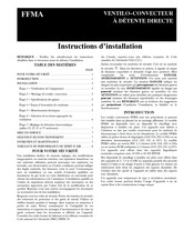 Behler-Young FFMA 25 Instructions D'installation