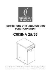 CHAUFFAGE FRANCAIS CUISINA 35 Instructions D'installation Et De Fonctionnement
