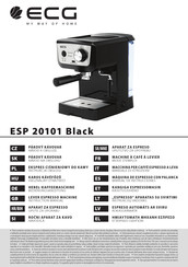 ECG ESP 20101 Black Mode D'emploi