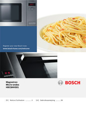 Bosch HBC84H501 Notice D'utilisation